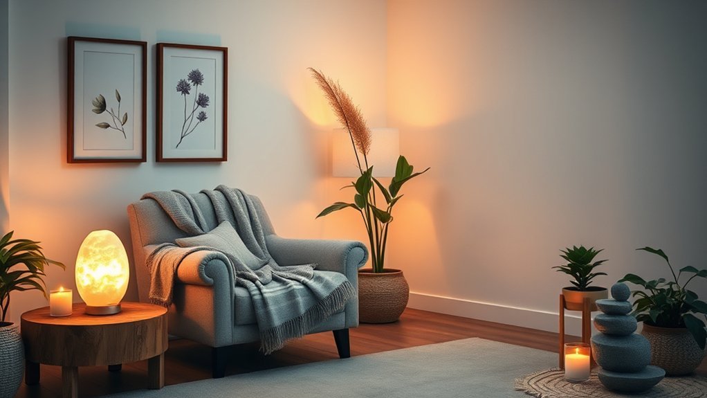 calming visuals and lighting