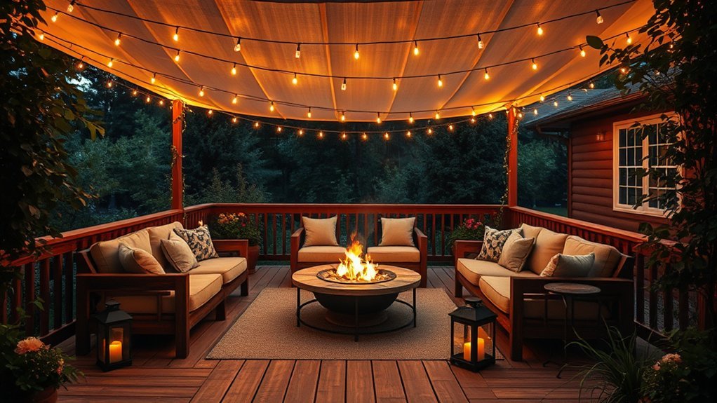 cozy outdoor ambient lighting