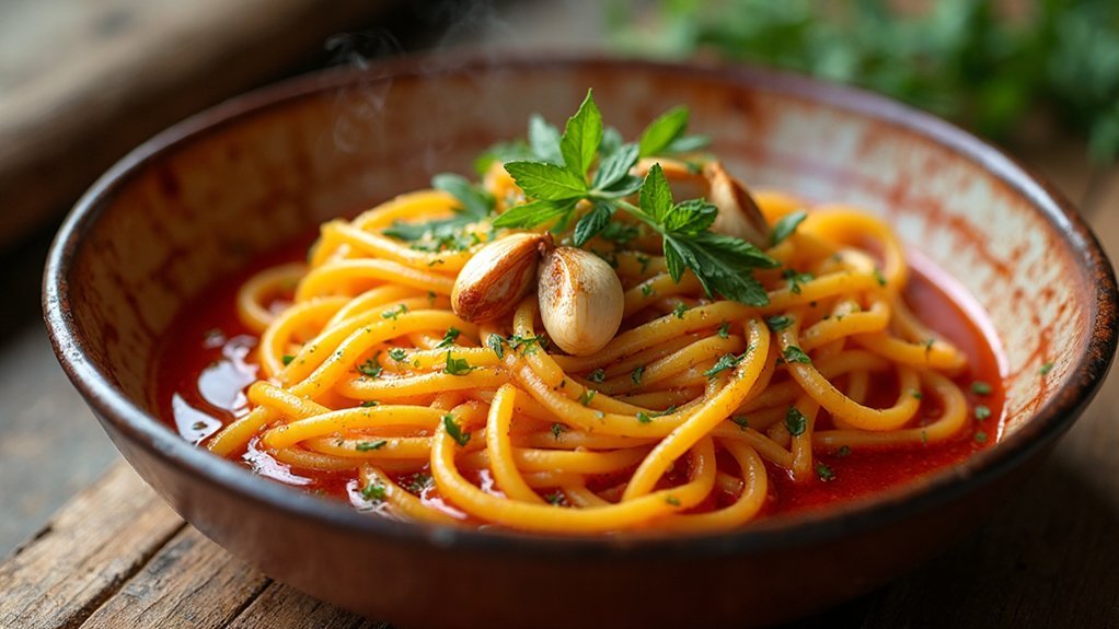 flavor balancing and garnishing