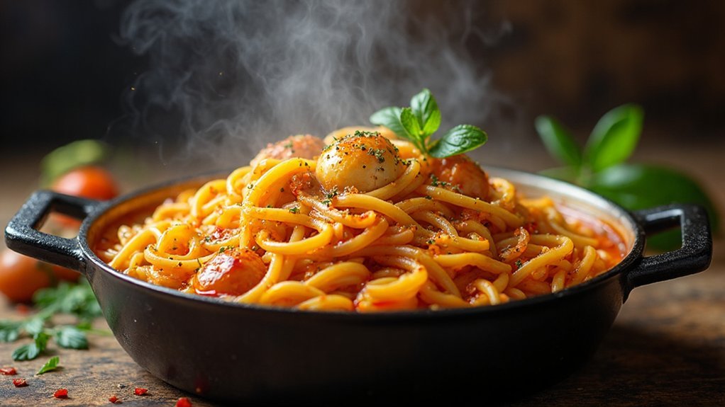 one pot pasta cooking