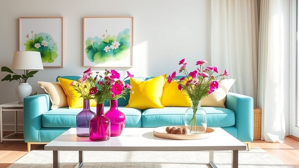 vibrant color accents energize