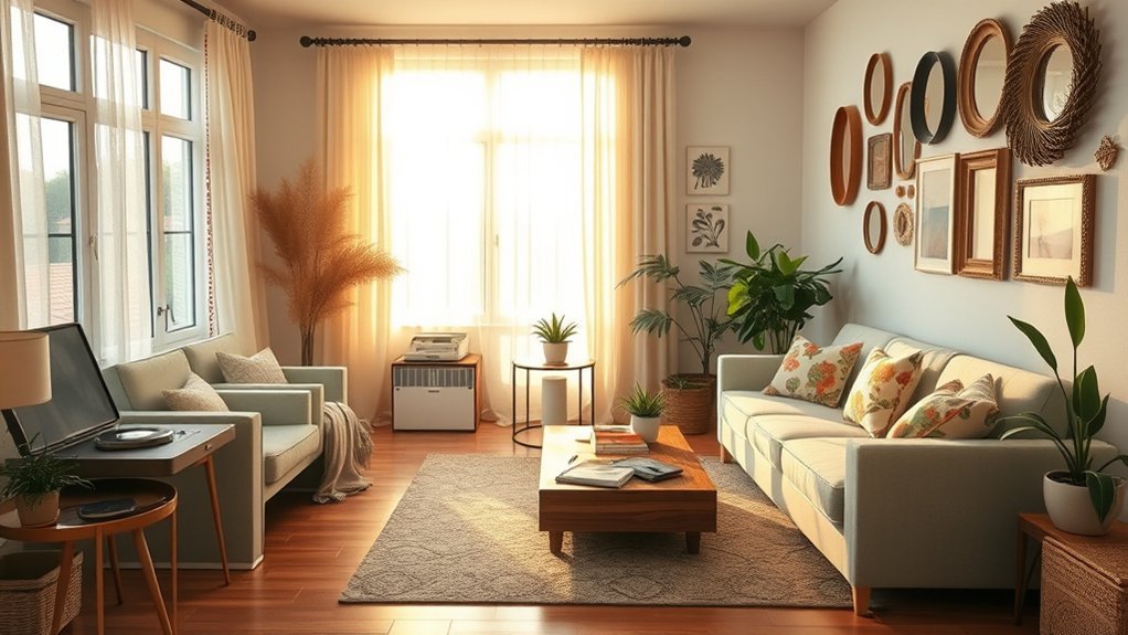vintage textiles and retro furnishings